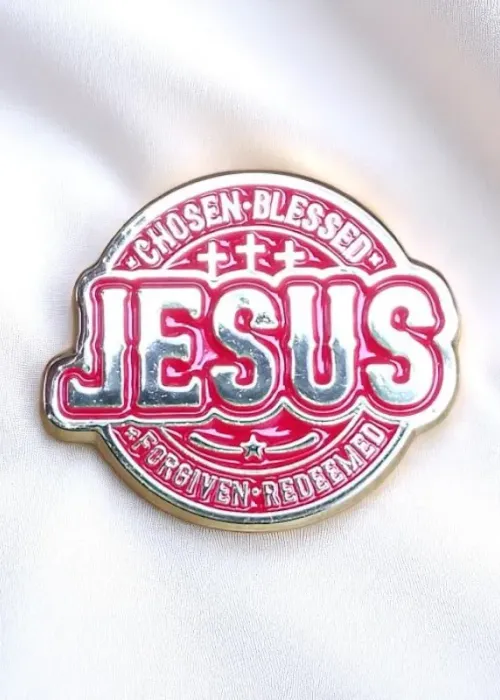 JESUS Premium Lapel Pin - Red