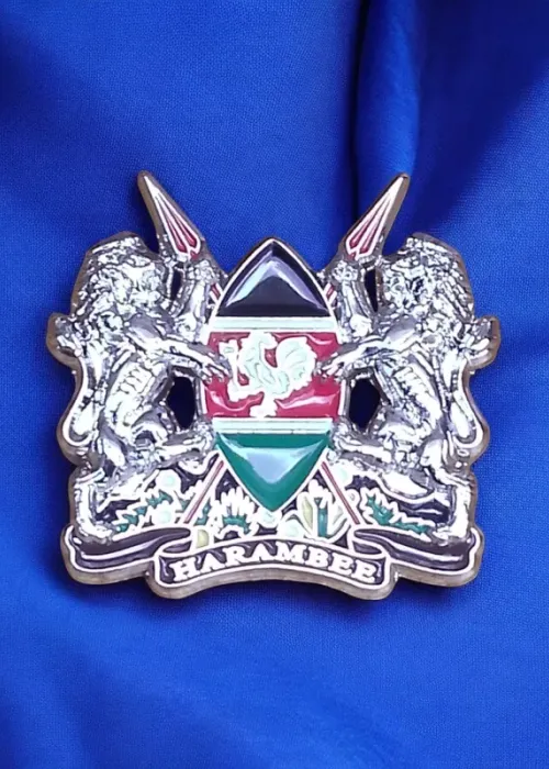 Silver Emblem Lapel Pin